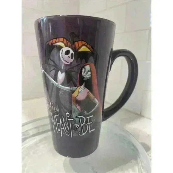 Disney Other - Nightmare Before Christmas Jack Sally Simply Meant To Be Coffee Mug Jumbo 16 oz